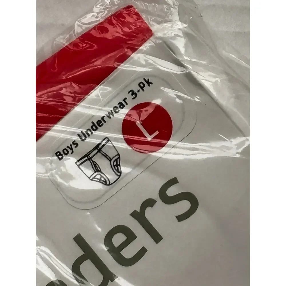 Hanna Andersson Boys Striped Underwear 3Pack SzL NEW Sealed Organic Cotton NIB